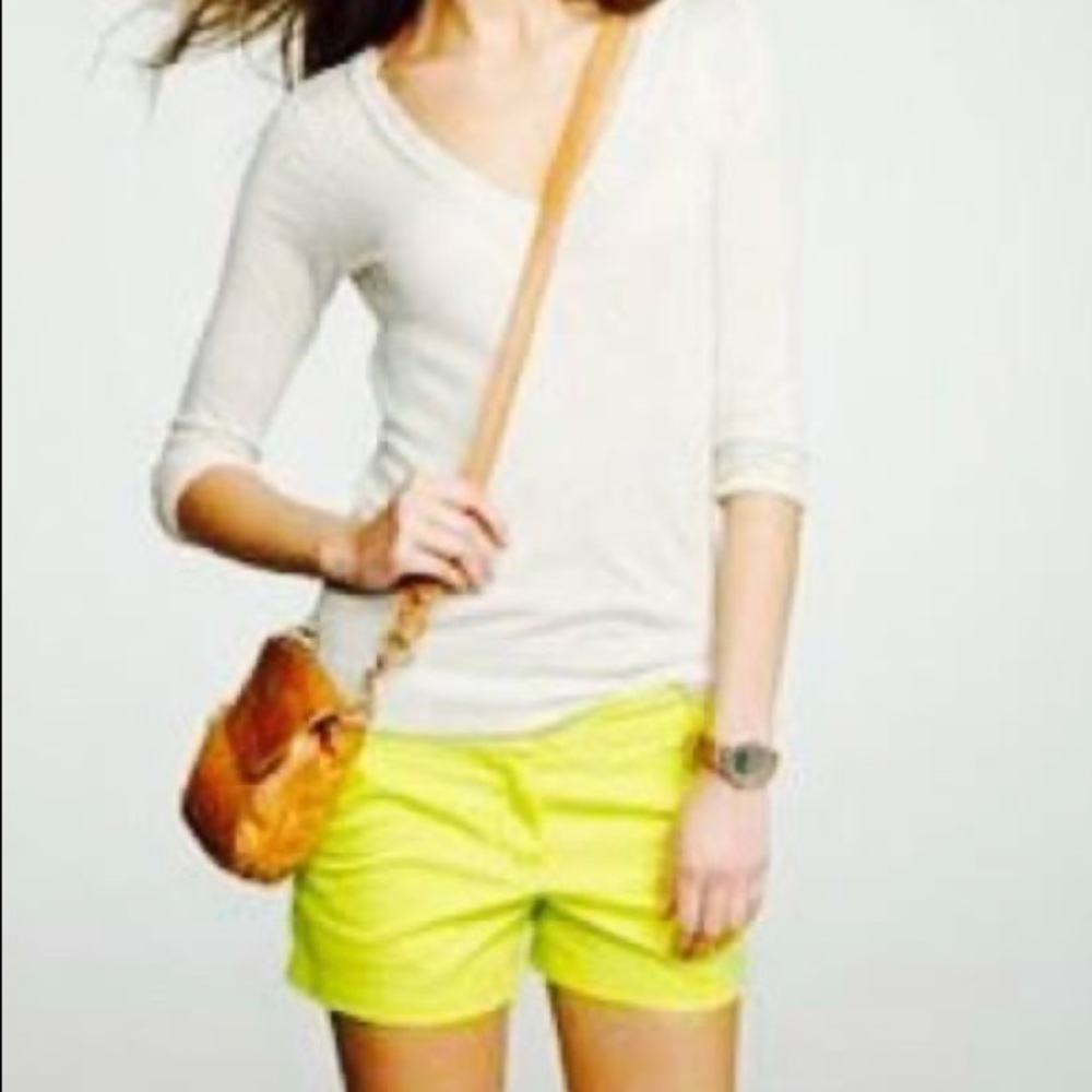J. Crew Green 3” Inseam Chino Shorts